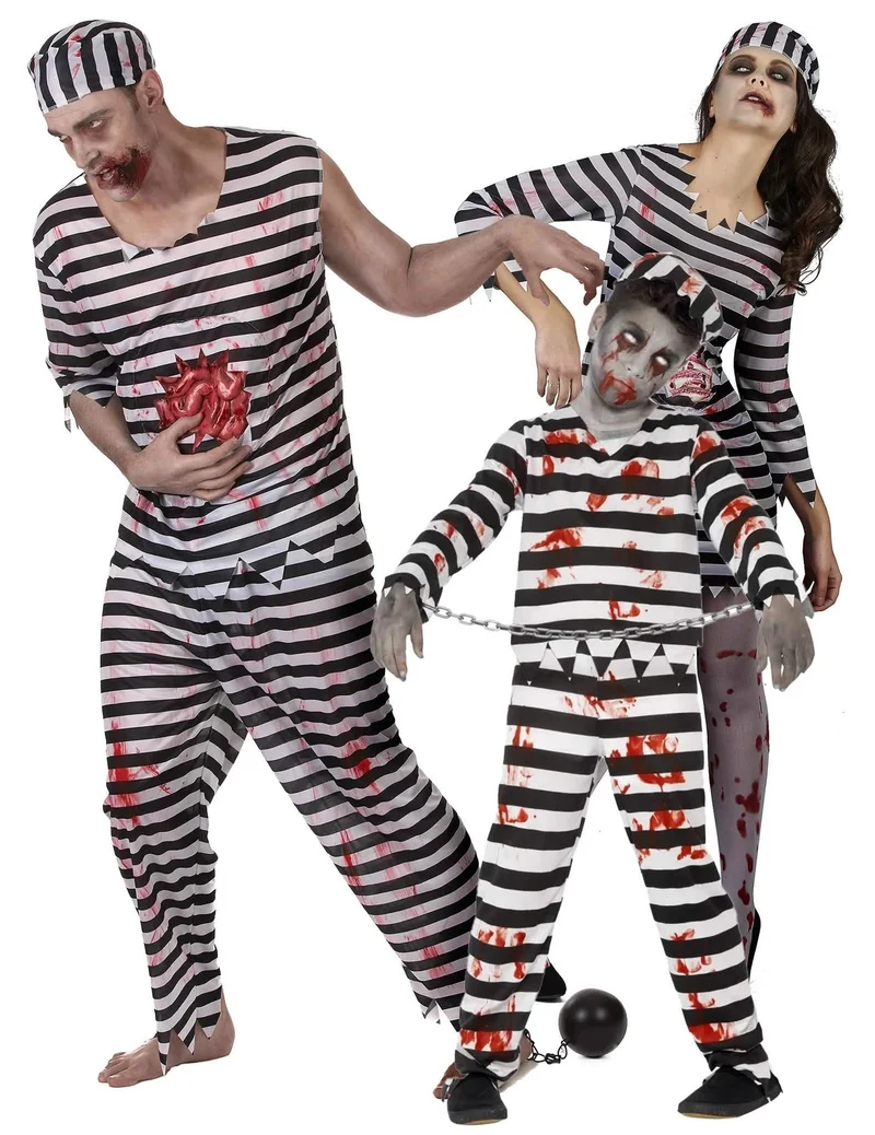 Familienkostüm Zombie Gefangener