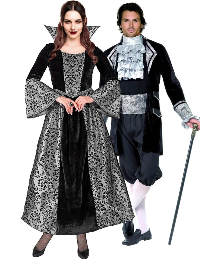 Barock Vampir Paarkostüm für Erwachsene