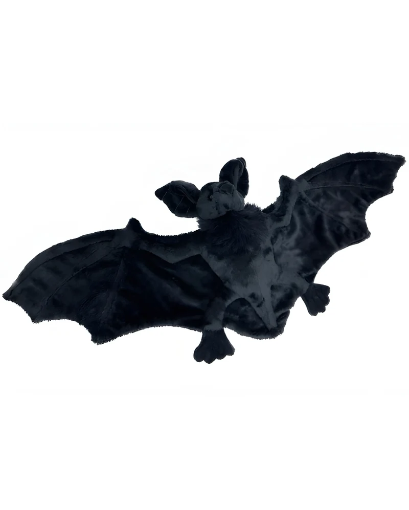 Schwarze Plüsch Fledermaus 75cm