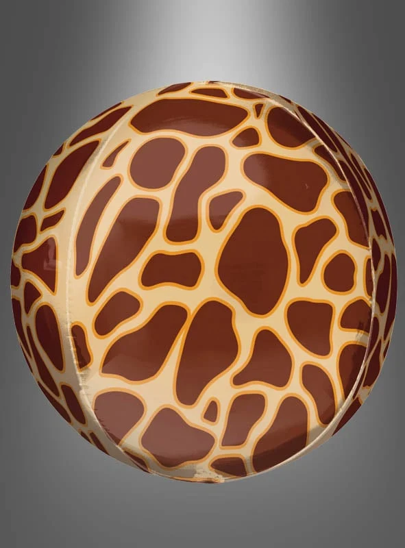 Giraffe Folienballon Orbz Kugel oder Scheibe