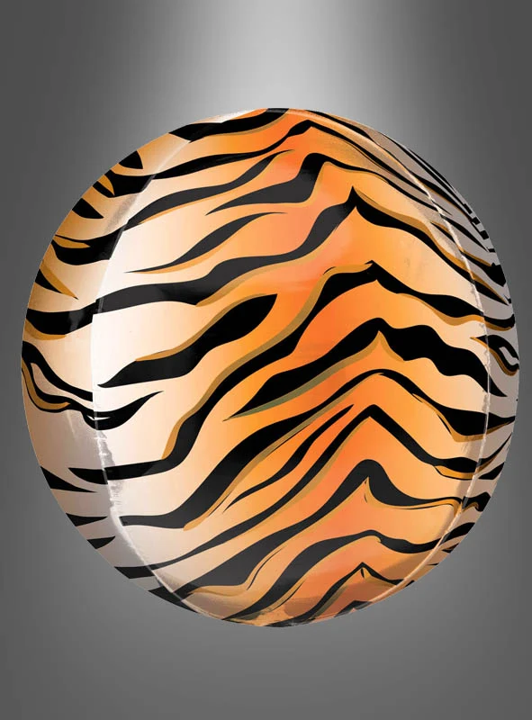 Tiger Folienballon Orbz Kugel oder Scheibe