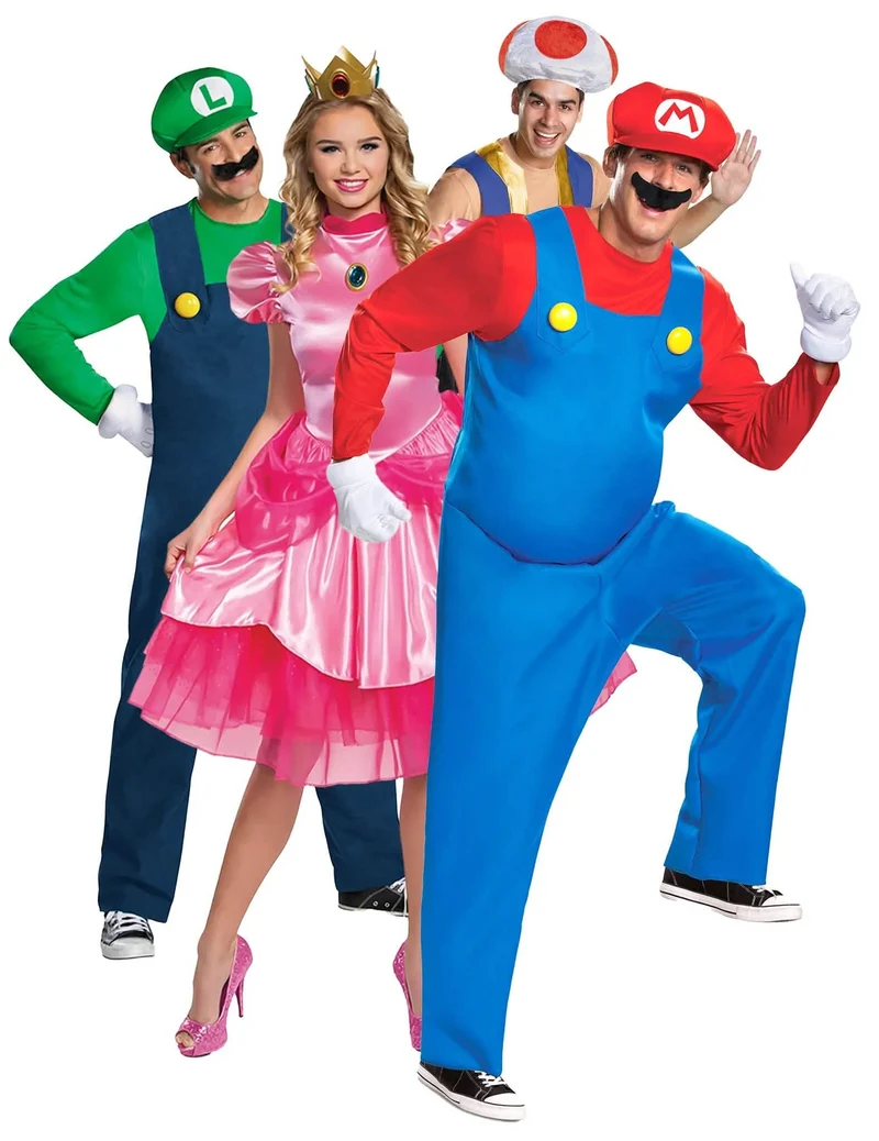 Super Mario™ Gruppenkostüm Erwachsene