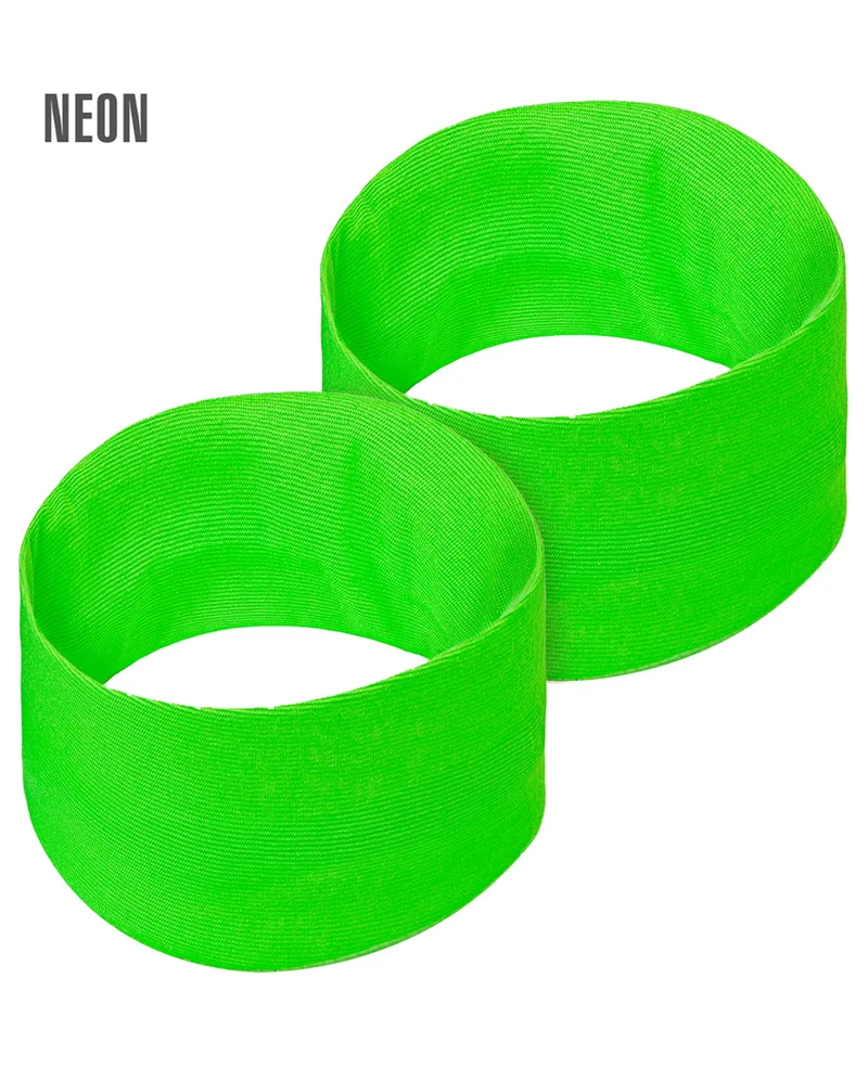 Neongrünes 80er Jahre Schweißarmband 2 Stück