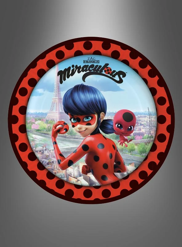 8 x Ladybug Pappteller 22,8 cm