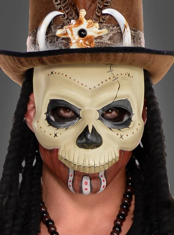 Voodoo Maske Totenkopf für Damen und Herren