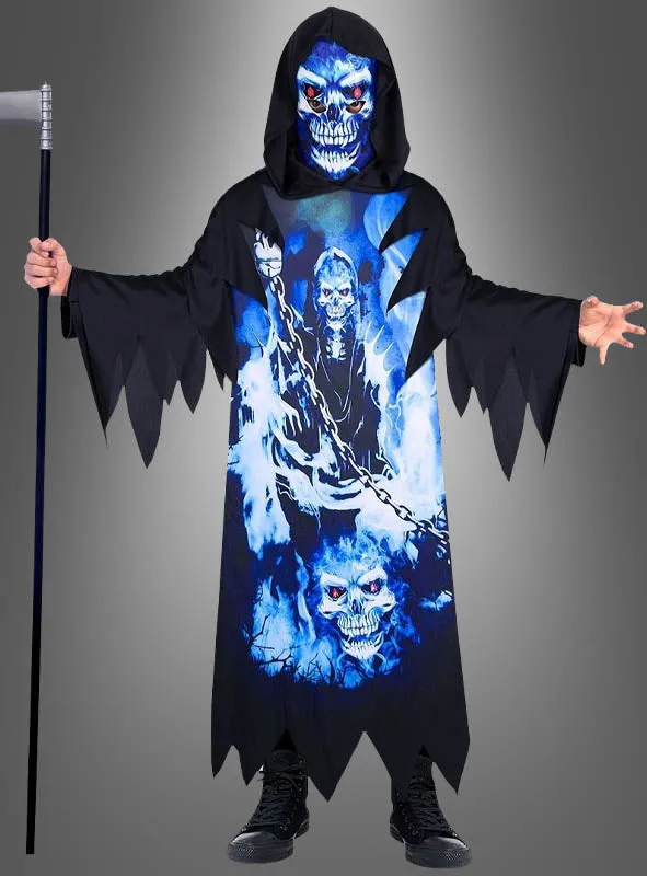 Neon Sensenmann Robe für Kinder