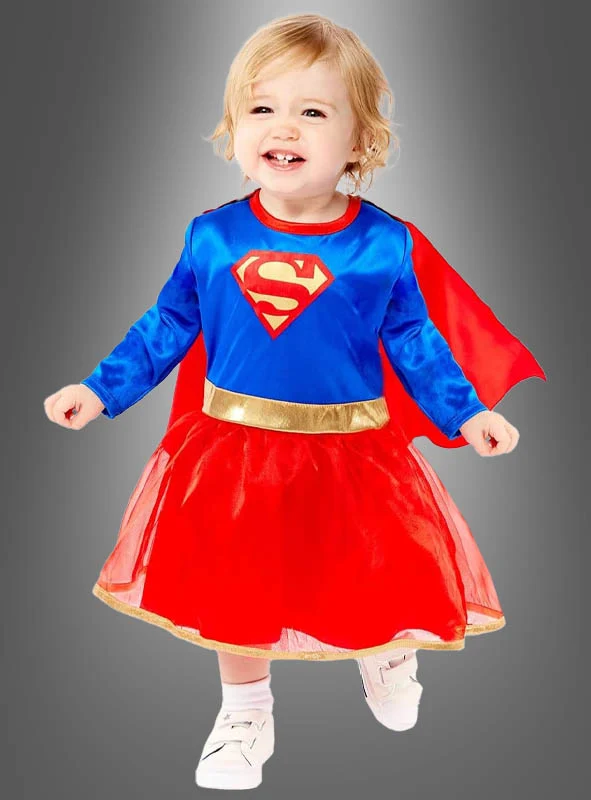 Baby-Kostüm Supergirl Kleid und Cape
