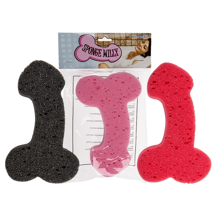 Penis Spons (3 kleuren) | Rood, Zwart of Roze