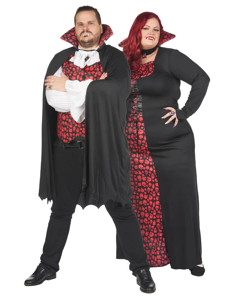 Gruseliges Plus Size Vampirpaar