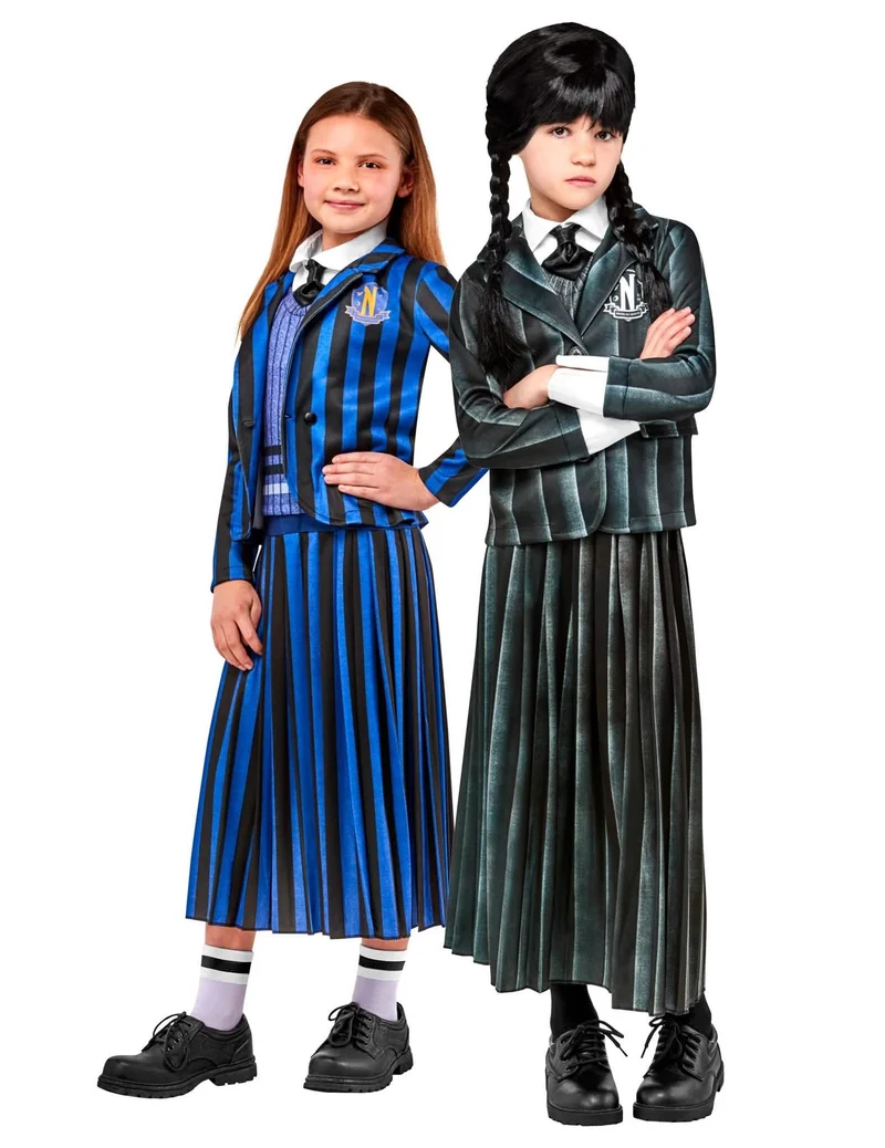 Paarkostüm Enid und Wednesday™ für Kinder