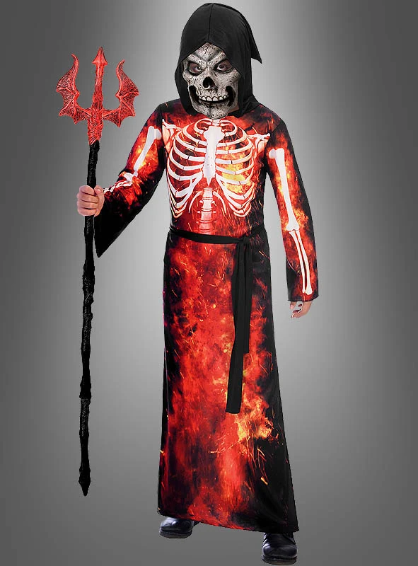 Feuerteufel Kostüm mit Maske