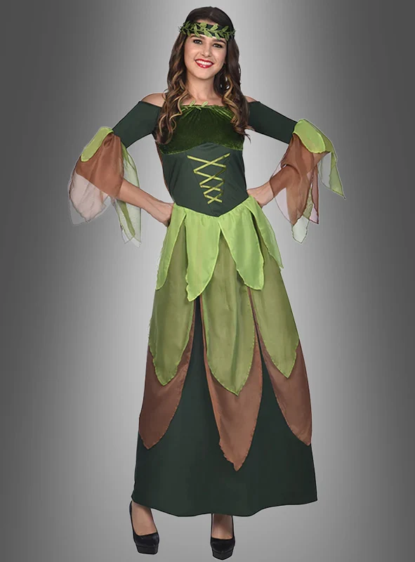 Grüne Waldfee Damen Kostüm