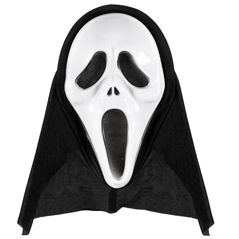 Halloween Maske Schwarz Weiß Geist