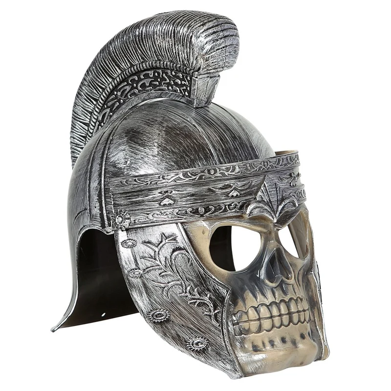 Halloween Helm Roman mit Totenkopf