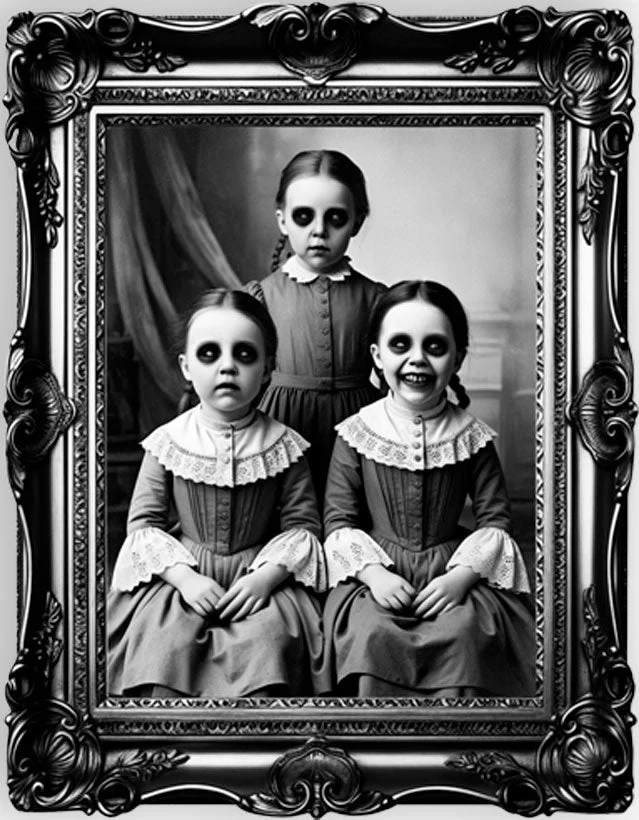 Halloween Wandaufkleber Horror Familie 58cm