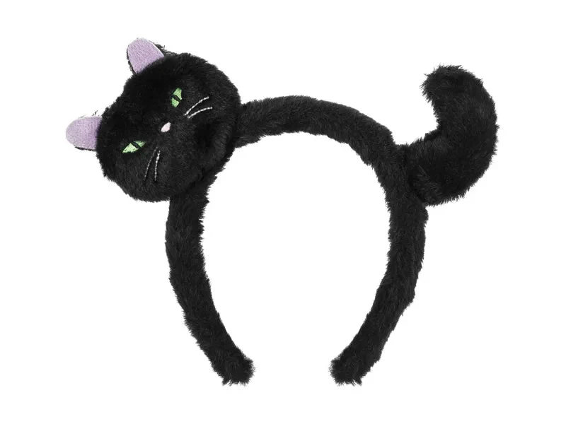 Katze Haarband Schwarz 23,5cm