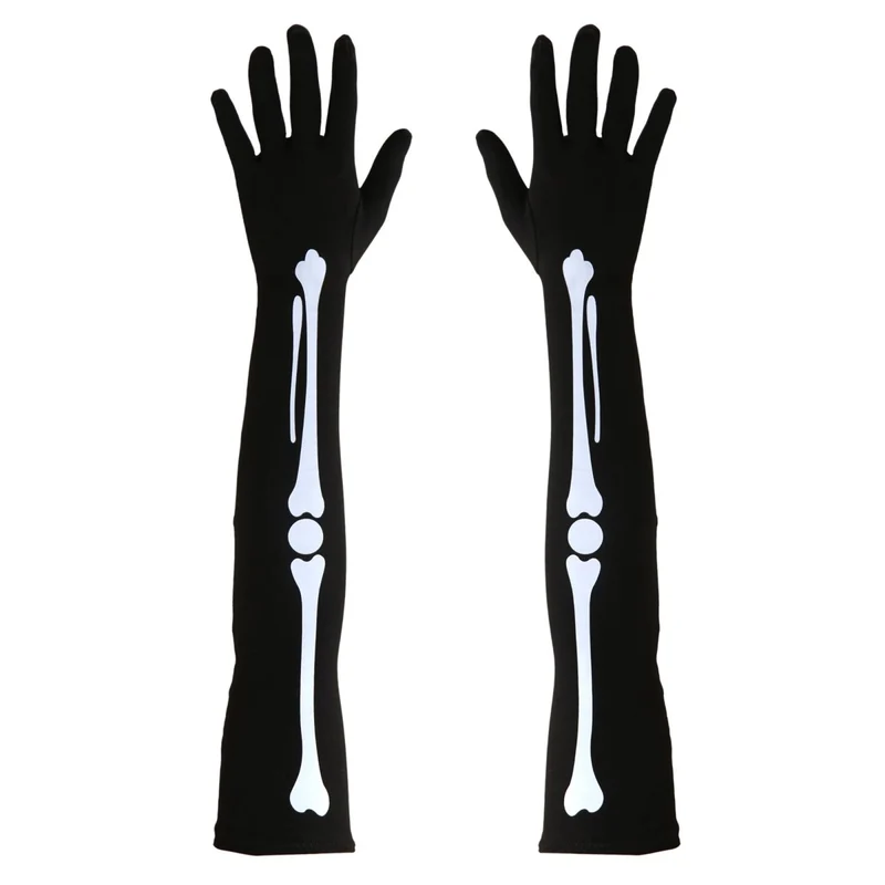 Halloween Handschuhe Knochen