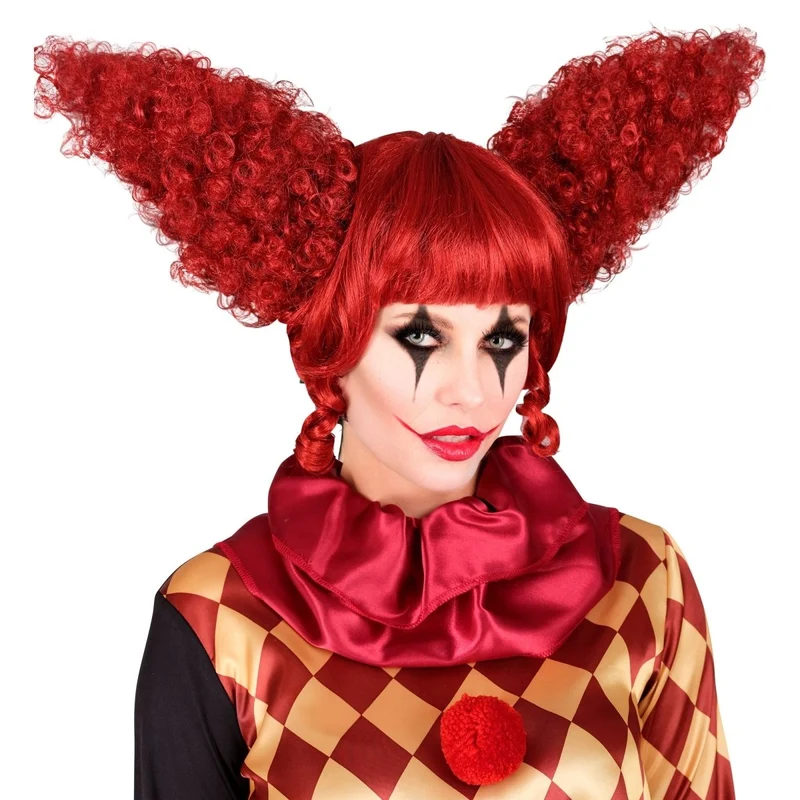 Halloween Perücke Roter Clown