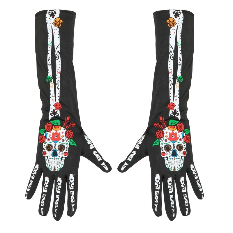 Dia De Los Muertos Handschuhe 40cm