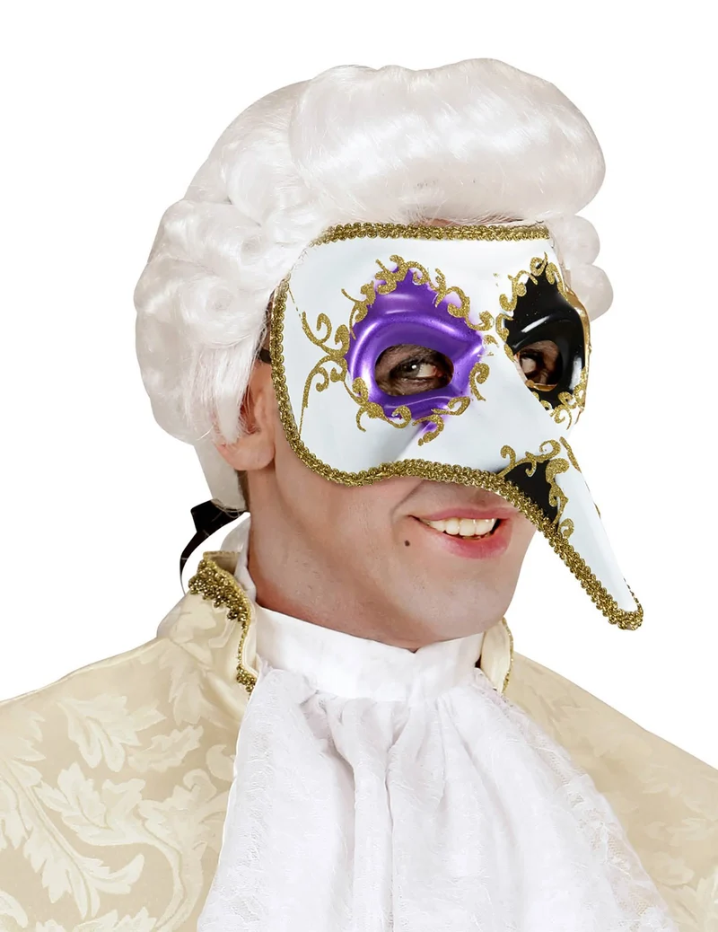 Venezianische Langnasen-Halbmaske für Erwachsene