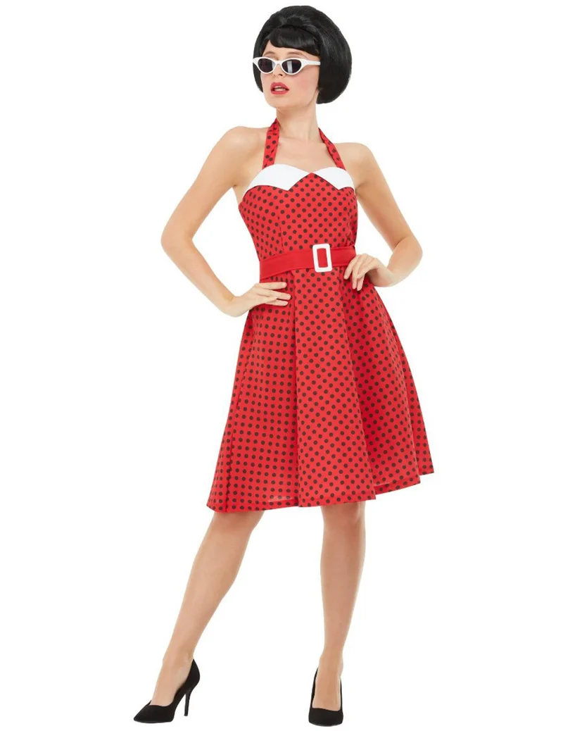 Rockabilly-Kostüm 50er-Jahre Faschings-Kostüm rot