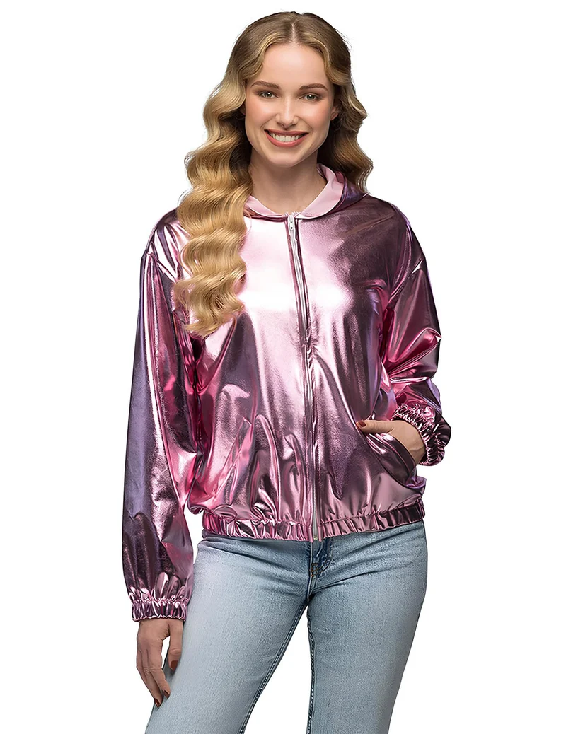 Rosegoldene Kapuzenjacke für Erwachsene