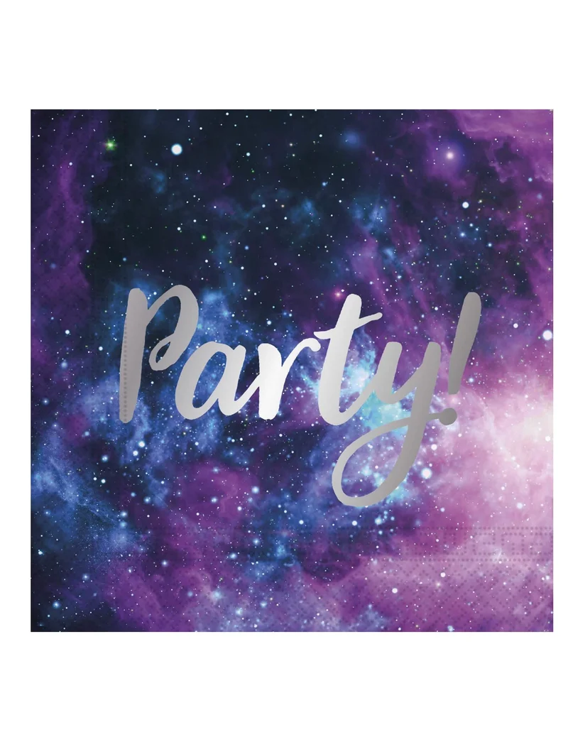20 Galaxy Party Papierservietten 33 x 33 cm für Geburtstage