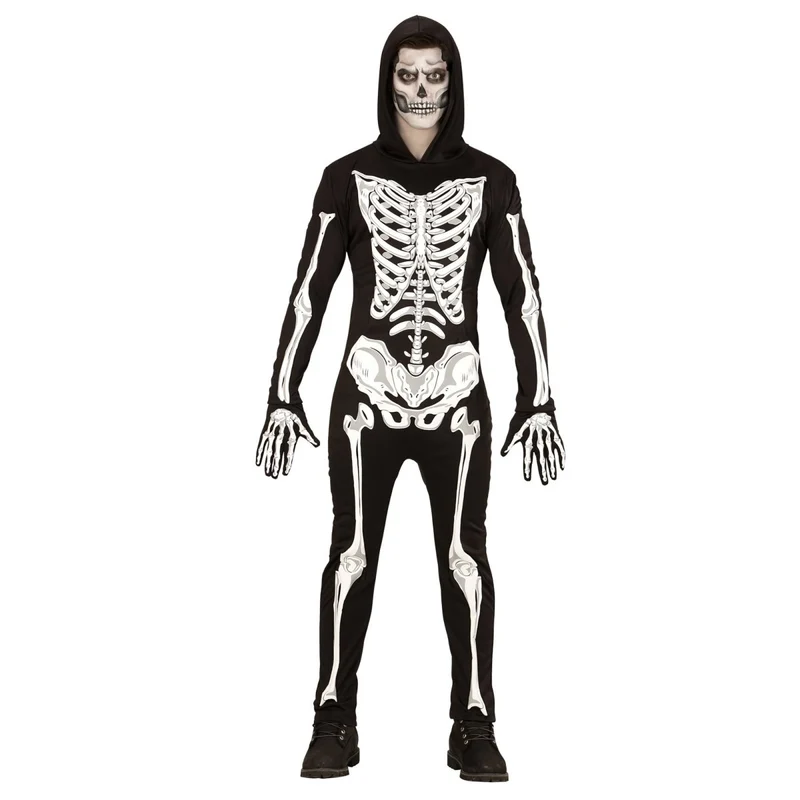 Halloween Kostüm Herren Skelett Glow In The Dark