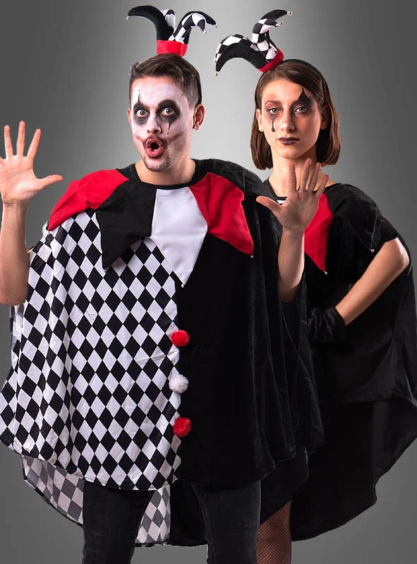 Deluxe Clown Poncho Harlekin S-XXXL