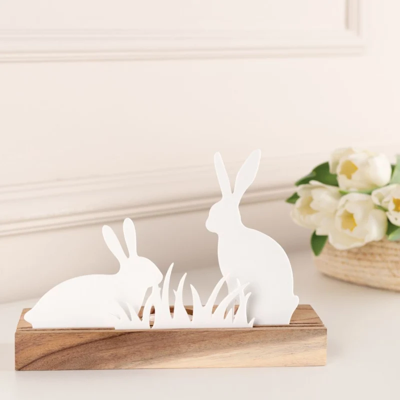 Räder OSTERN Lichtobjekt Hasen