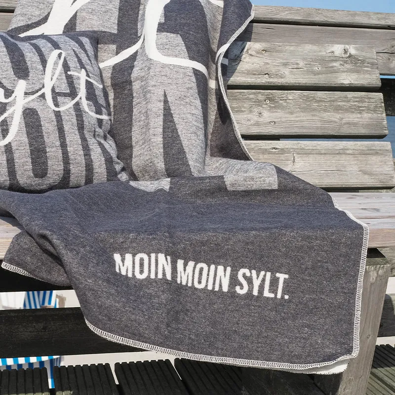 Decke Moin Moin Sylt anthrazit
