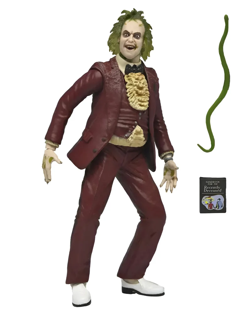 Beetlejuice 1988 Red Tuxedo NECA Actionfigur 18cm