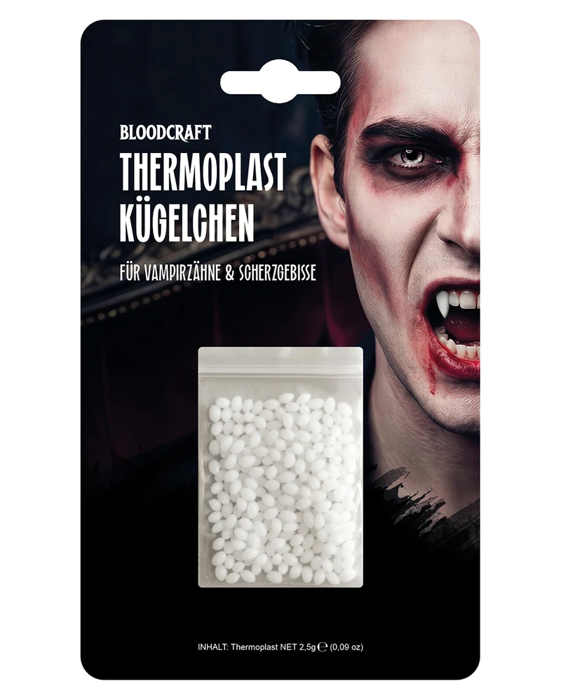 Bloodcraft Thermoplast Kügelchen für Vampirzähne & Scherzgebisse 2,5ge
