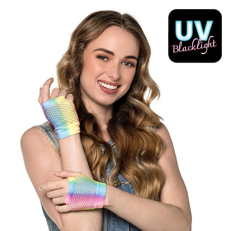 Fischernetz-Handschuhe „Regenbogen“