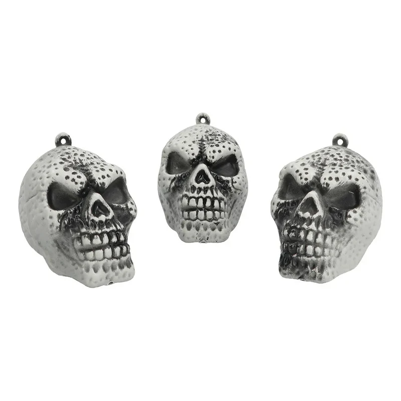 Halloween-Totenköpfe, 3er-Set