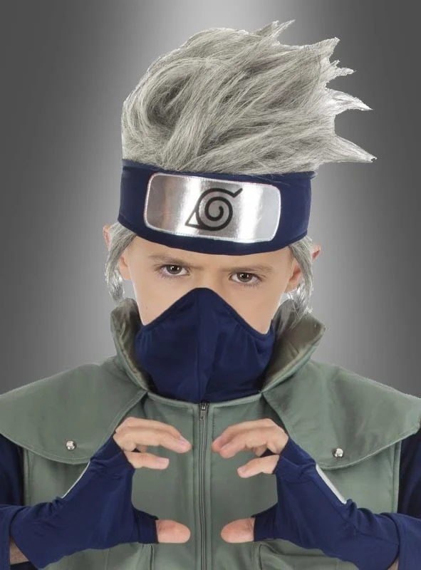 Kakashi Perücke für Kinder aus Naruto
