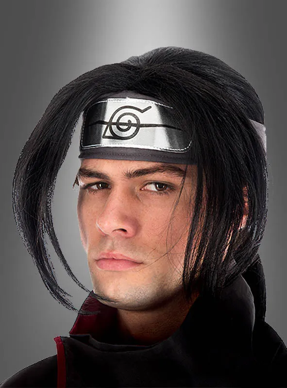 Itachi Perücke Erwachsene schwarz Naruto