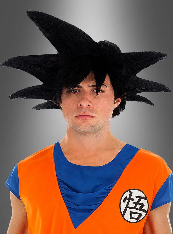 Son-Goku Perücke schwarz für Erwachsene Dragonball