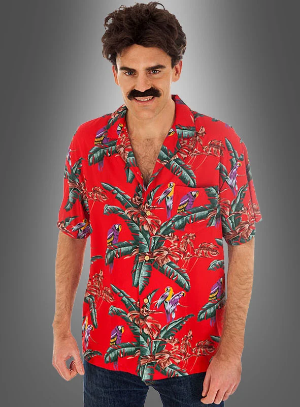 Magnum Hemd rot 80er Hawaiihemd