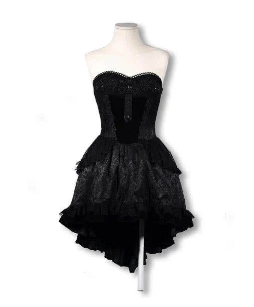 Perlen Frack Kleid