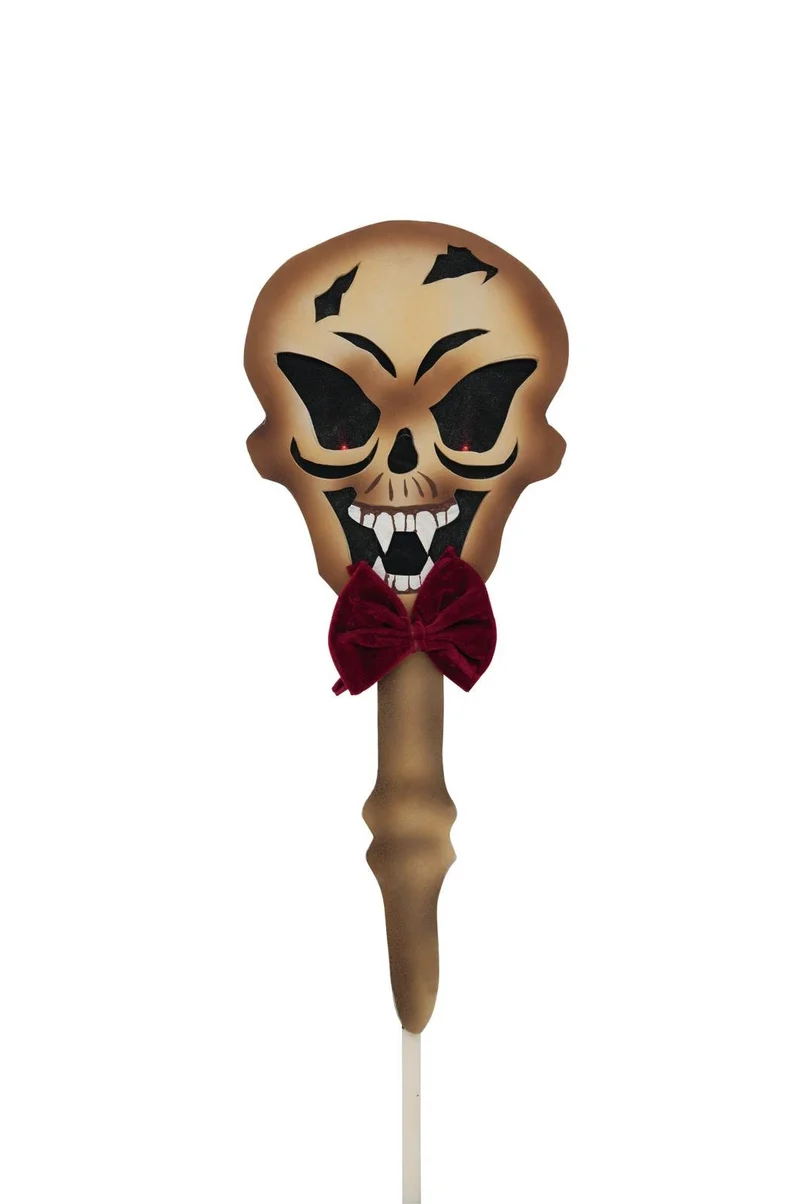 Halloween Bodenstecker Totenkopf, 87cm