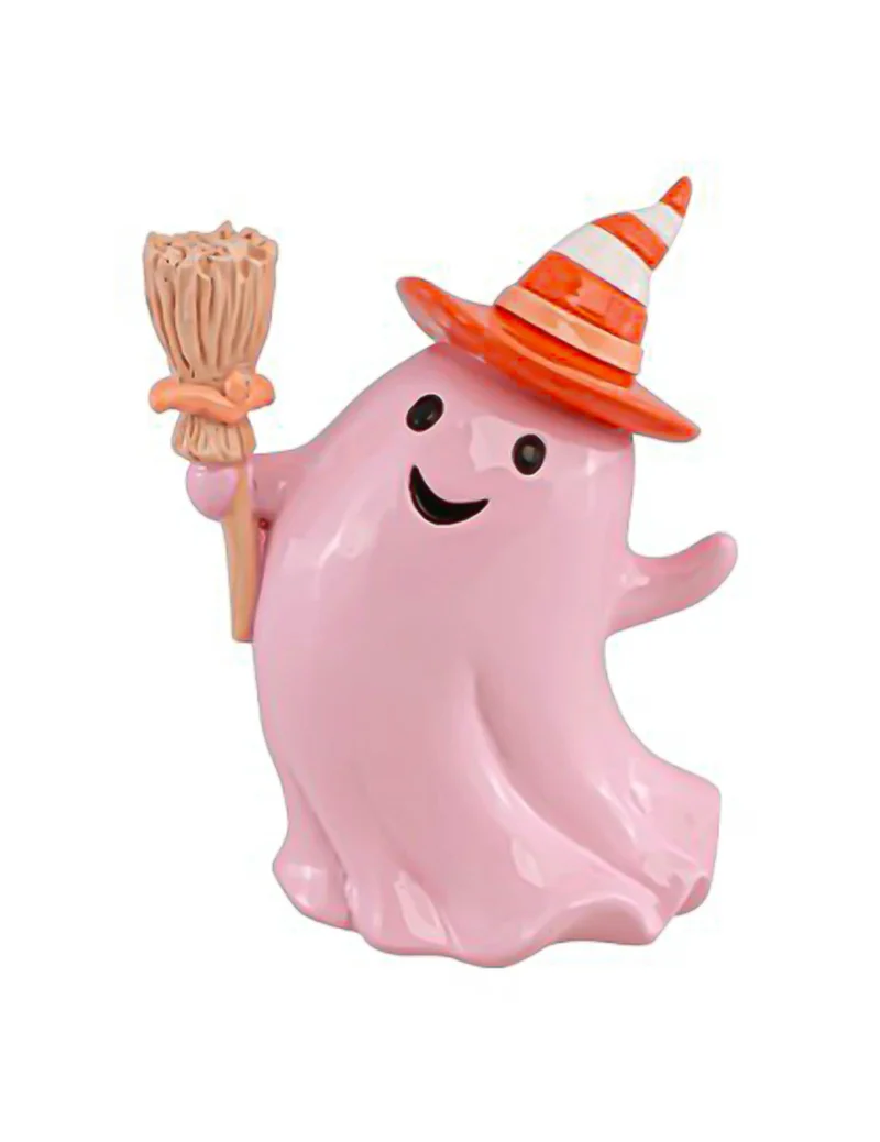 Deko-Gespenst Summerween rosa Pastell 15 cm