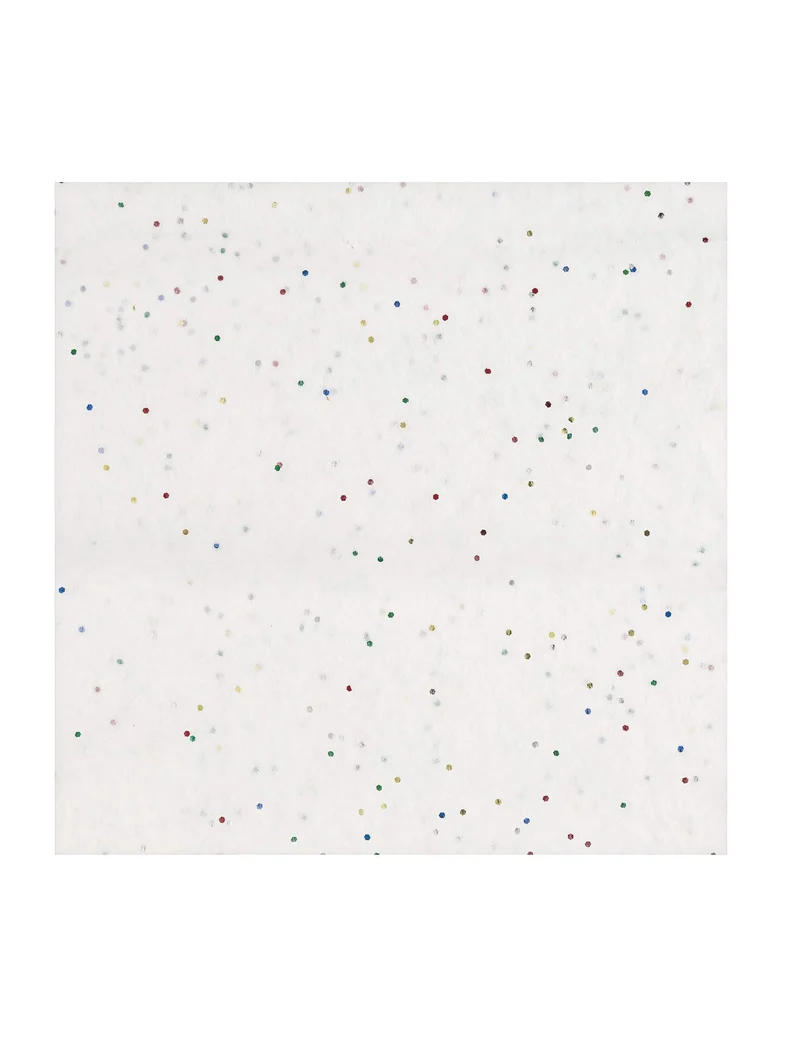 5er Pack Seidiges Glitzerpapier weiß