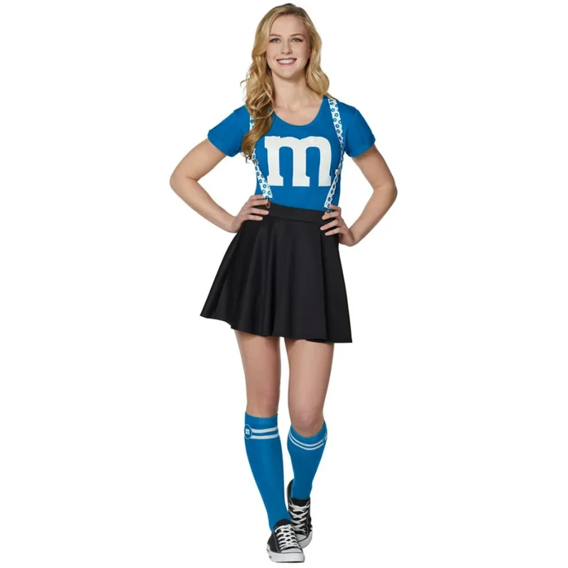 M&M Kostuum Dames | Cheerleader Set | Verschillende Kleuren | Groepskostuum