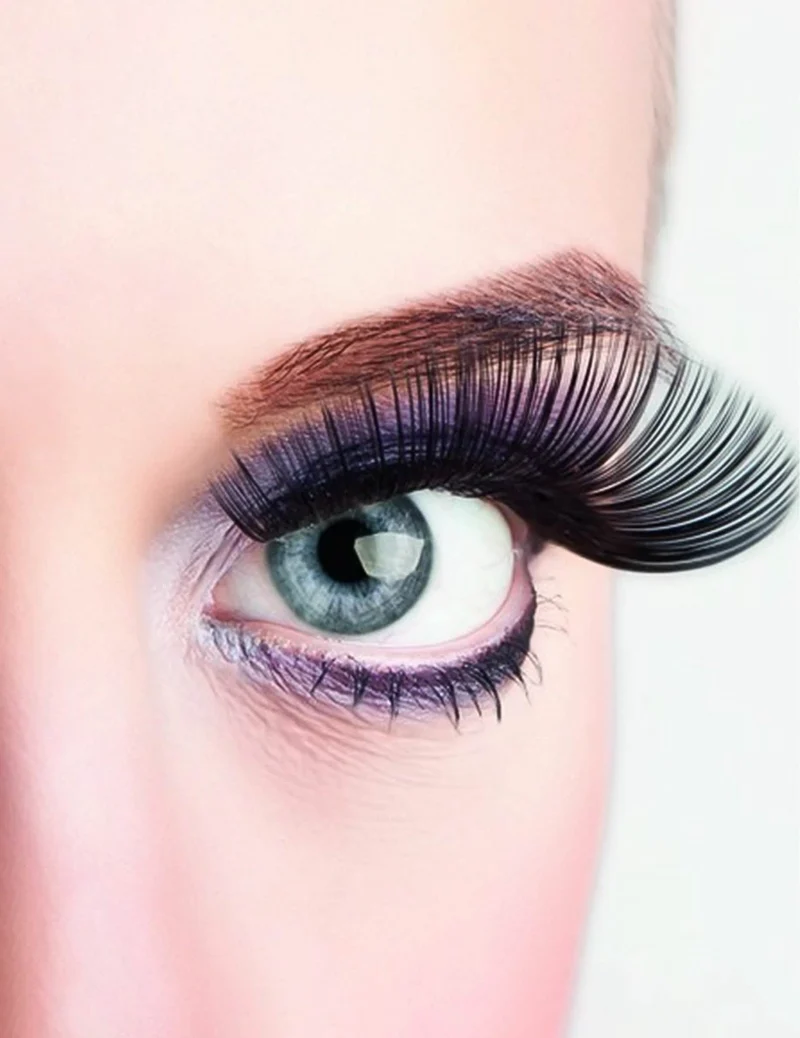 Lange Fake-Wimpern für Erwachsene schwarz