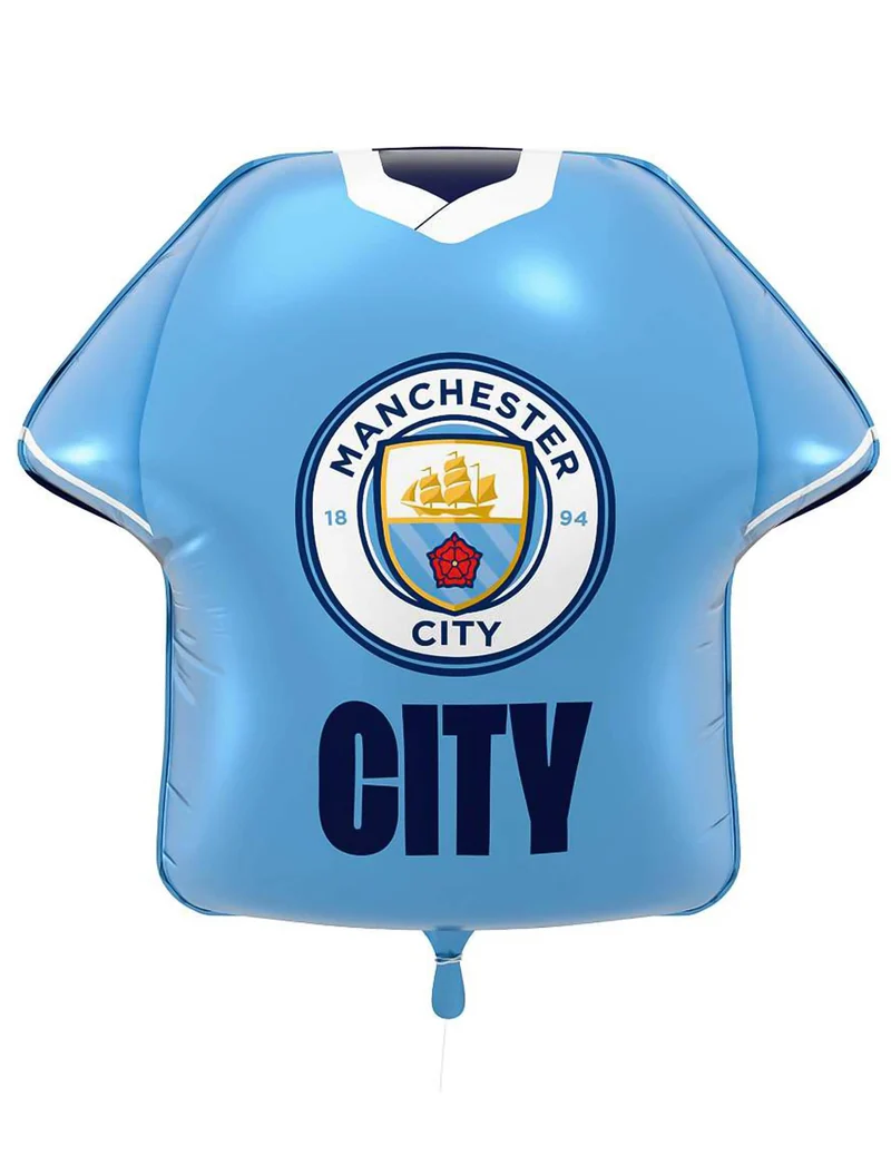 Manchester City Fan-Ballon in Trikot-Form aus Aluminium