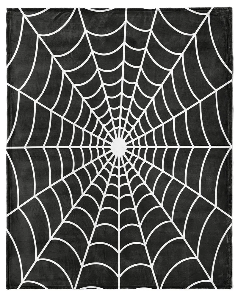 Noctis Manor „Spinnweben“ Gothic Kuscheldecke 178x152cm