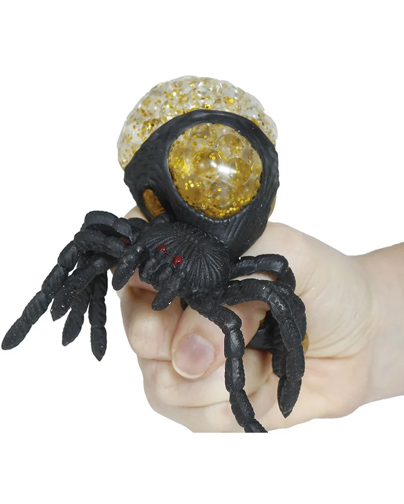 Squishy Spinne mit Glitzer Bubble Beads Schleimkörper
