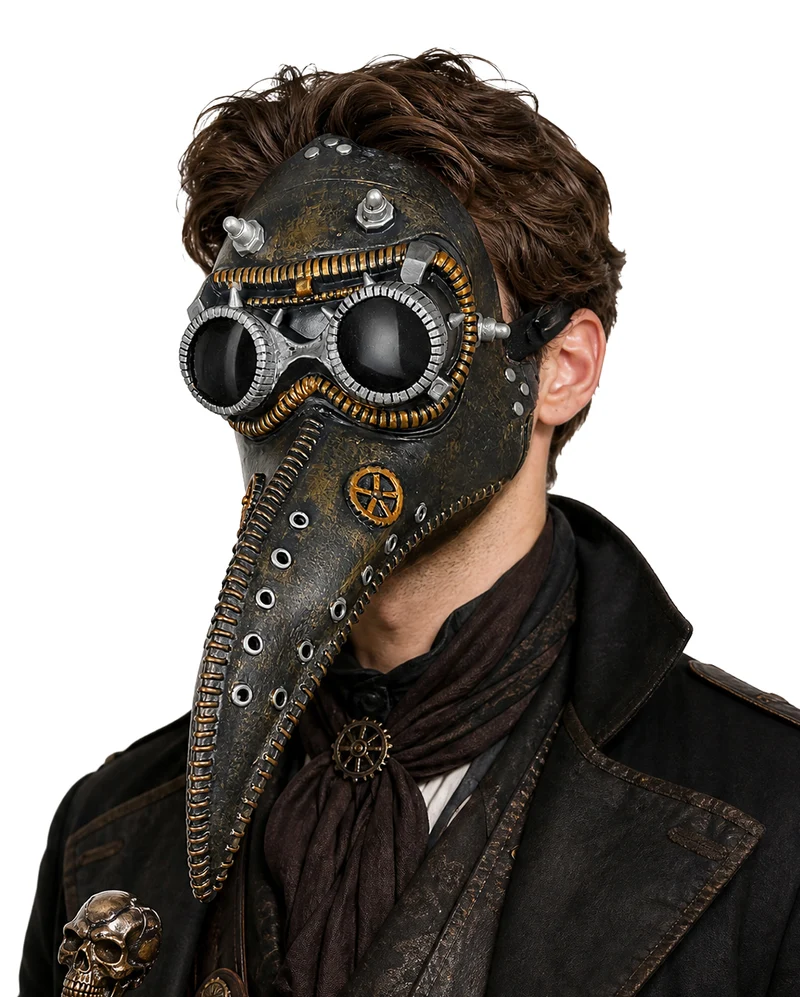 Neofuture Steampunk Pestdoktor Maske