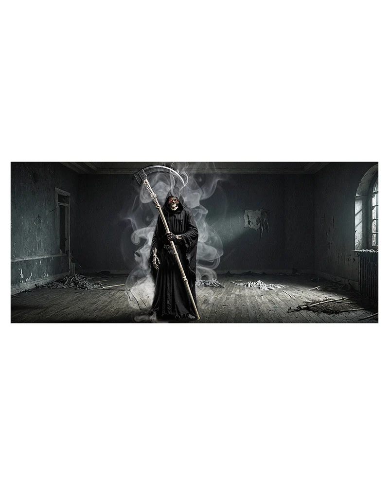 Grimmiger Sensenmann XXL Wand- & Garagentor Dekostoff 490x215cm